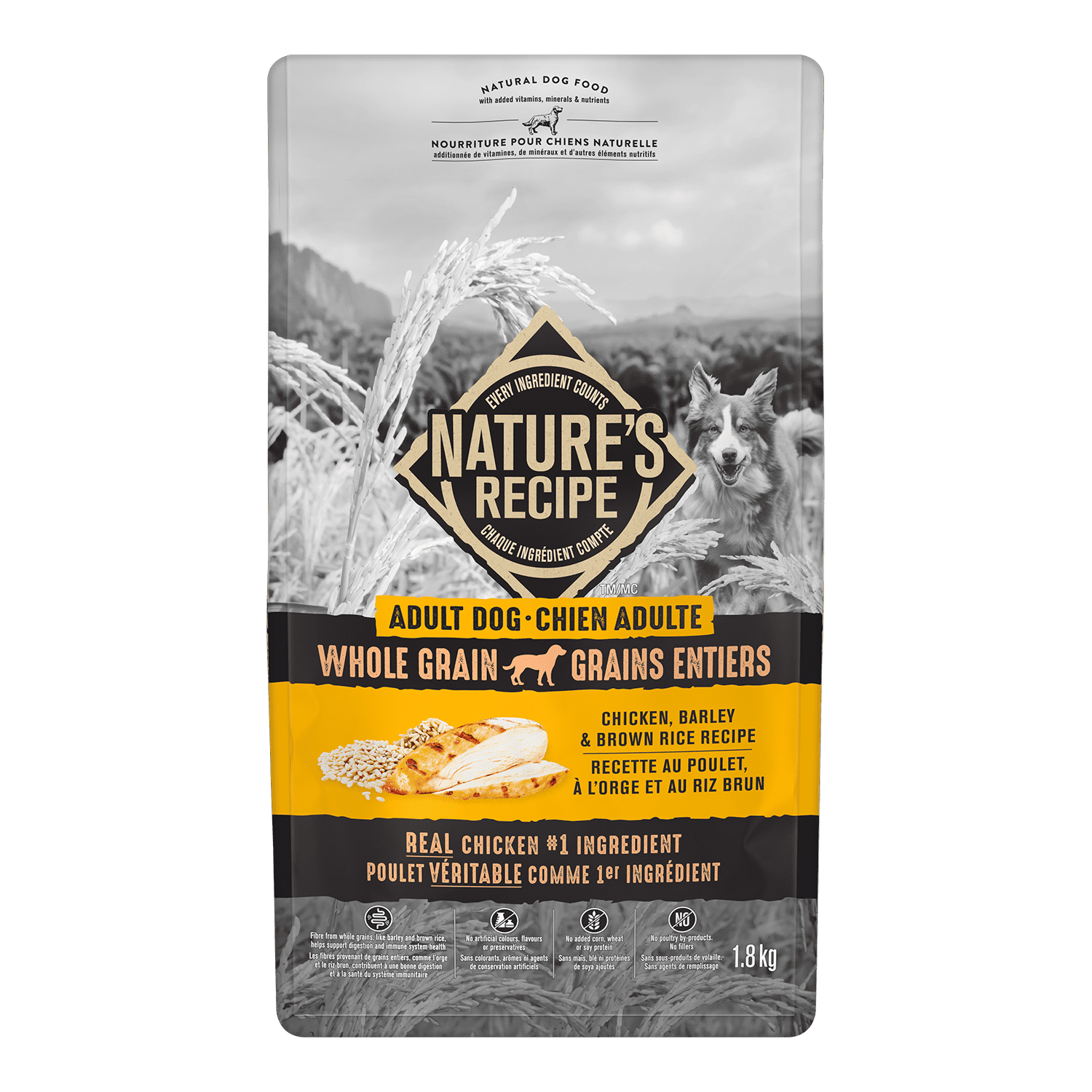 Natures Recipe 1.8KG Whole Grain Dog Food