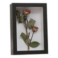 thumbnail image 4 of Box Picture Frame Display Case with Hinged Glass Door, Solid Wood Frame, 4x6 in Keepsake Shadow Box for Photos, Memorabilia, Medals, 4 of 6