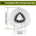 thumbnail image 4 of SURJDE 4 Pack EasyWring Spin Mop Refill-Mop Replacement Head,Microfiber Spin Mop Refills, Mop Easy Cleaning Floor Head Mop,Mops Head for Floor Cleaning, 4 of 7