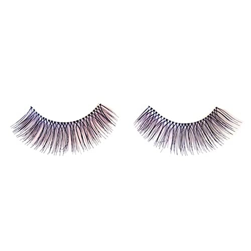 Coveted Cosmetics False Eyelashes Natural Feather Hand Made Human Hair Fake Falsies Lashes (5 Pair, Queen B)