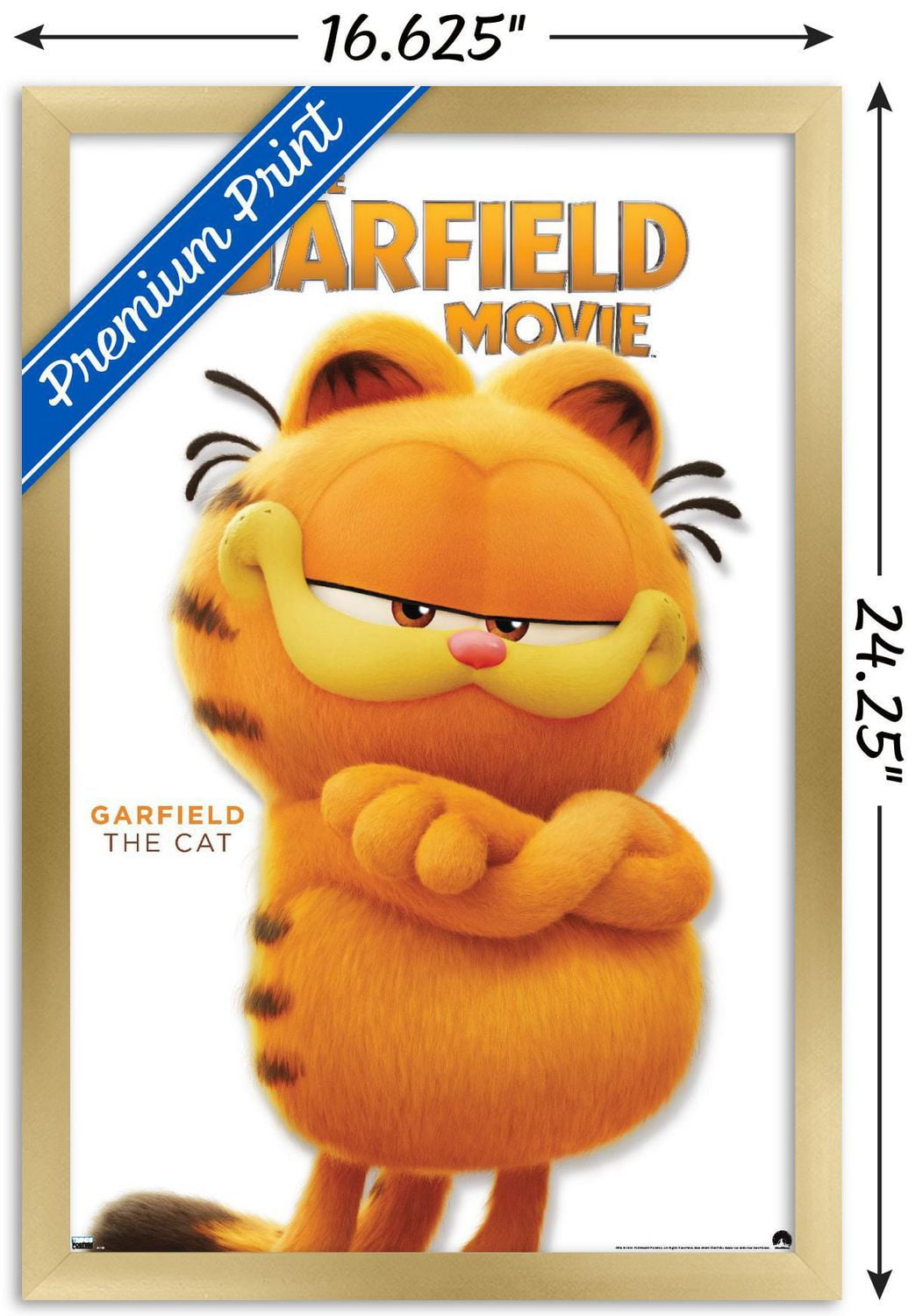 The Garfield Movie - Feature Series 24 Wall Poster with Magnetic Frame