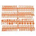 thumbnail image 1 of Uxcell Felt Letter Board Letters Numbers Symbols 3/4 inch Orange Alphabet Message Board Changeable, 1 of 6
