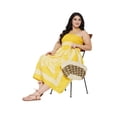 thumbnail image 3 of Oussum Robe Tube Courte Sans Manches pour Femmes, Été, Jaune, 3 of 7