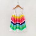 thumbnail image 2 of Robe d'Été pour Tout-Petite Fille, Jupe Arc-en-Ciel, Robe à Bretelles pour Fête et Plage, 2 of 5