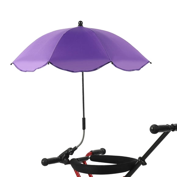 Beach Chair Umbrella with Clamp Portable Umbrellafor Patio Strollers Purple