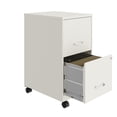 thumbnail image 4 of 18" 2 Drawer Mobile Smart Vertical File Cabinet, Pearl White, 4 of 8