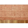 thumbnail image 2 of Casavani Orange Entrance Rug Indian Handmade Cotton Durries Kitchen Rug 3x20 feet, 2 of 5