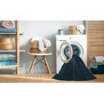 thumbnail image 2 of Ahgly Company Machine Washable Indoor Square Transitional Blue Jay Blue Area Rugs, 6' Square, 2 of 7