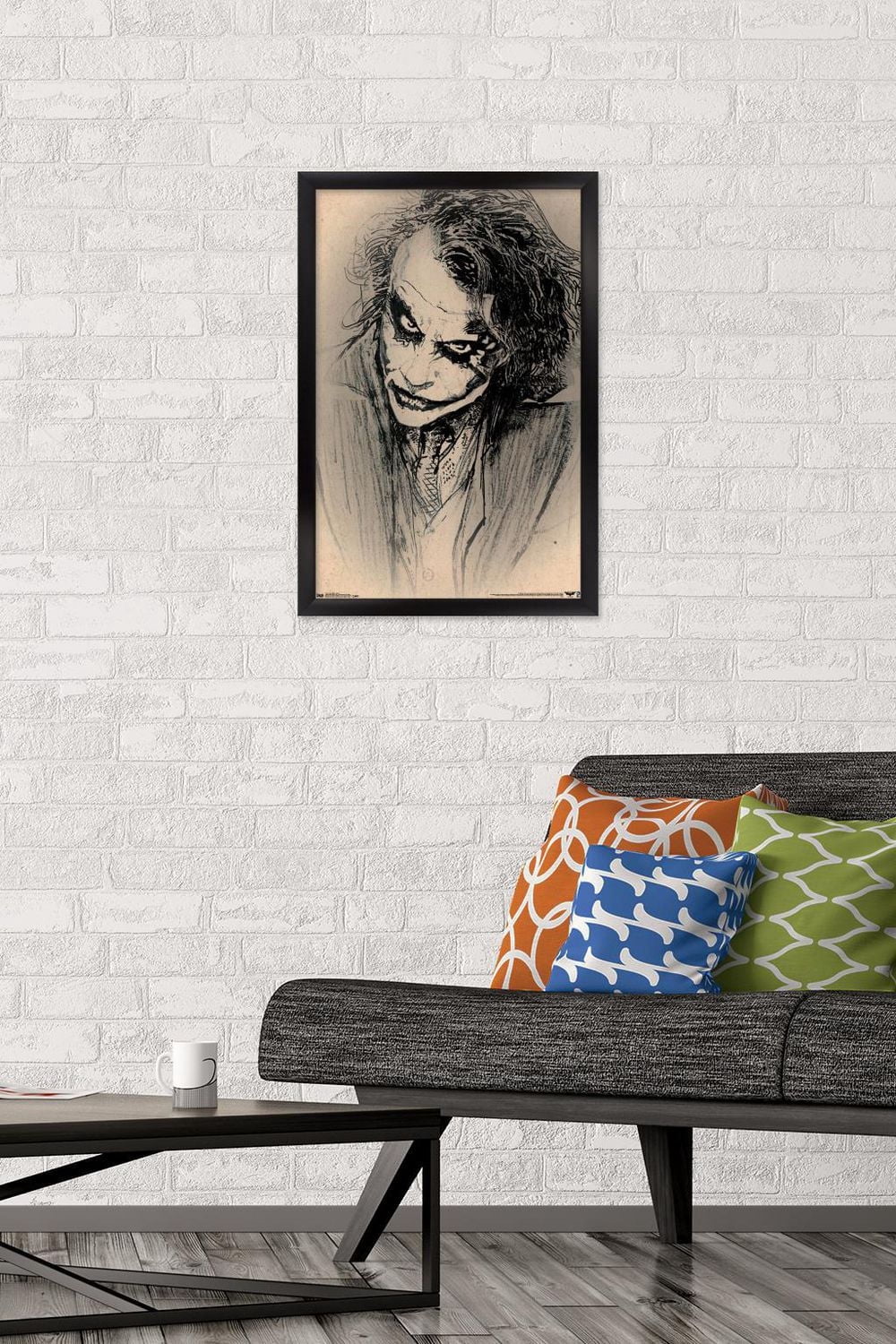 DC Comics Movie - The Dark Knight Joker Sketch Wall Poster
