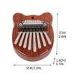 thumbnail image 3 of Birdeem Solid Wood 8-Tone Mini Thumb Piano Musical Instrument Wooden 8-Tone Finger Piano, 3 of 5