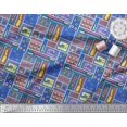 thumbnail image 3 of Soimoi Poly Georgette Fabric Scissor,Buttons & Machine Sewing Print Fabric by The Yard 52 Inch Wide, 3 of 3
