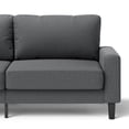thumbnail image 3 of Mainstays 76 Inch Indoor Fabric Sofa, Dark Grey, 3 of 9