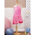thumbnail image 4 of YONGHS Robe de Patinage Artistique Brillante pour Filles Enfants avec Strass Sans Manches en Mousseline Robe de Danse Ballet Rose 8, 4 of 7