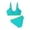#02-Mint Green, variant on Swimming Suit for Girls Girls Bathing Suits Size 8-10, Girls Swimsuits Bikini Color V Neck Girl Swimsuit Two Piece Cut Bathing Bathing Suit