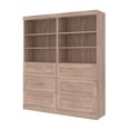 thumbnail image 1 of Bestar Pur 72W Closet Organizer w/ Drawers in rustic brown, 1 of 6