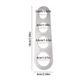 thumbnail image 2 of Huanglei Spaghetti Measuring Tool Stainless Steel Spaghetti Measurer Pasta Gadgets Quick Spaghetti Ruler Measurer Device 4 Serving Sizes To Measure Spaghetti For Kitchen, 2 of 5