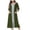 Army Green, variant on Sleep Dress for Women Cotton Clearance Women's Zip up Cotton Housecoat Zipper Front Robe Lightweight Bathrobe 3/4 Sleeve Loungewear Nightgowns with Pockets New Gray XXL