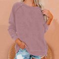 thumbnail image 1 of EIMELI Chemise Femme Liquidation Grande Taille Femme Décontractée Manches Longues Unie Ample Col Rond Chemisier Haut Rouge TG, 1 of 6