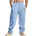 thumbnail image 2 of Pantalon de Plage Droit Décontracté pour Hommes Couleur Unie Mode Extérieure, 2 of 9