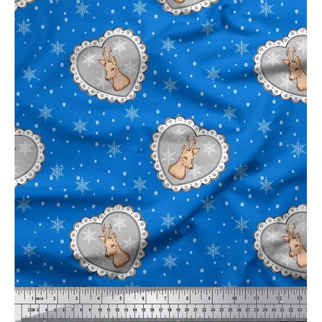 Soimoi Velvet Fabric Boy,Surfboard And Beach Bird Decor Fabric Printed Yard 58 Inch Wide