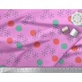 thumbnail image 3 of Soimoi Rayon Fabric Geometric & Polka Dots Printed Craft Fabric by the Yard 56 Inch Wide, 3 of 3