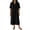 Black, variant on justHIGH Womens Short Sleeve Henley Dresses Summer Button Up V Neck Vacation Dress Casual Cotton Gauze Midi Dress with Pockets Sky Blue,L