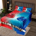 thumbnail image 2 of Boxing Quilt Set Boxing Gloves Coverlet Set,Pugilism Game Bedspread Set King,Fighting Competition Quilted Sports Game Room Decor, 2 of 3