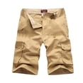 thumbnail image 2 of EOYWHK Shorts d'Entraînement pour Hommes Athleisure Shorts Cargo Coupe Décontractée Bermuda Demi-Longueur Extensible pour Course Randonnée avec Multi-Poches, S-4TG, 2 of 4