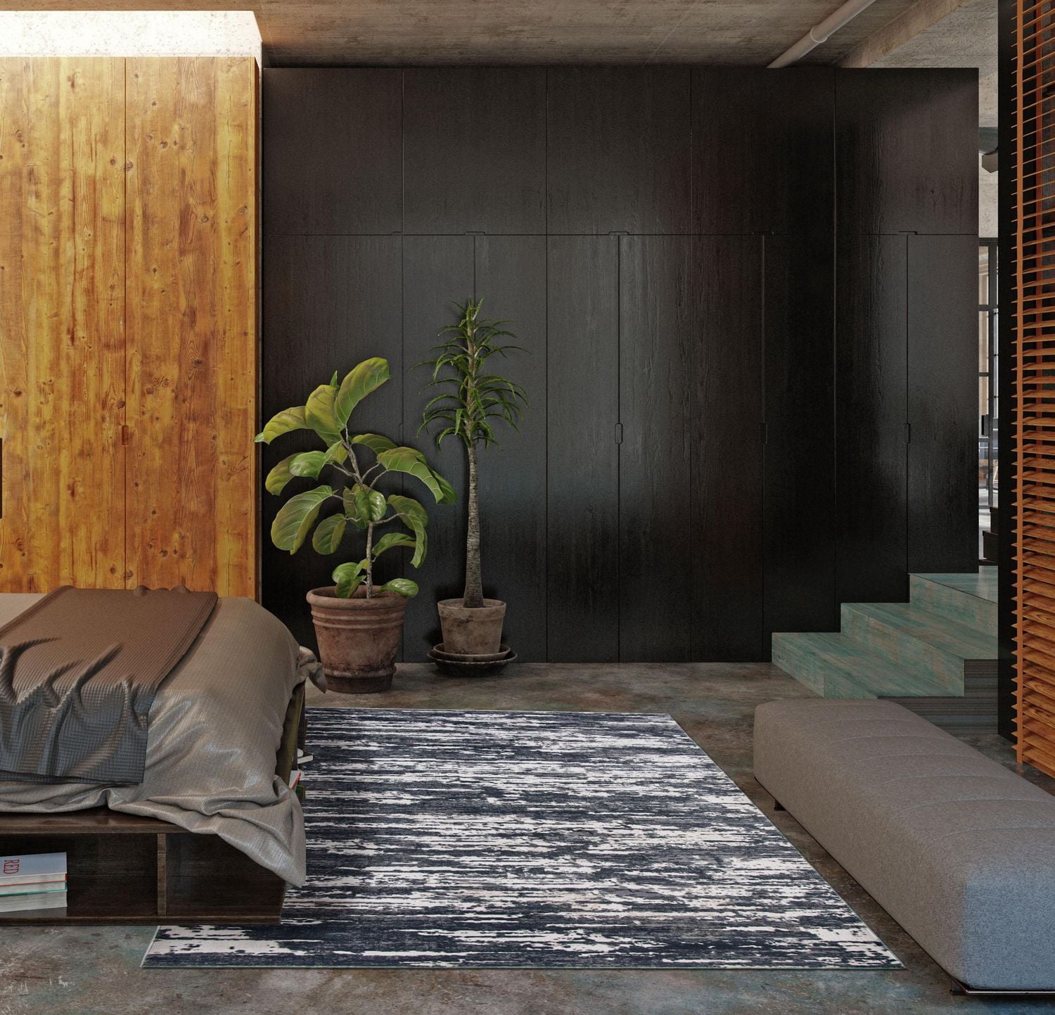 ECARPET Ezra Grey Rug