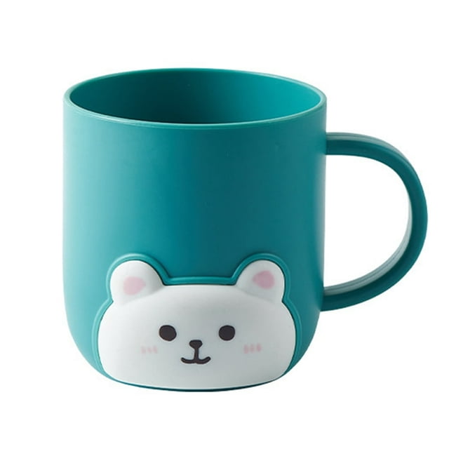CHOK Tasses en Plastique Tasse à Café Incassable en Plastique avec Poignée Tasse en Plastique Réutilisable Compatible Lave-Vaisselle 1 Pcs