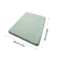 thumbnail image 3 of TIMIFIS Bathroom Rugs Solid Color Long Cotton Velvet Carpet Super Absorbent Thick Plush Against Slip Floor Mat Home Bathroom Foot Mat Bath Mat, 3 of 6