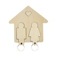 thumbnail image 2 of TopLLC Keychains Wooden DIY Couple Key Wall Hanging Car Keychain Small Gifts Onion cut, 2 of 9