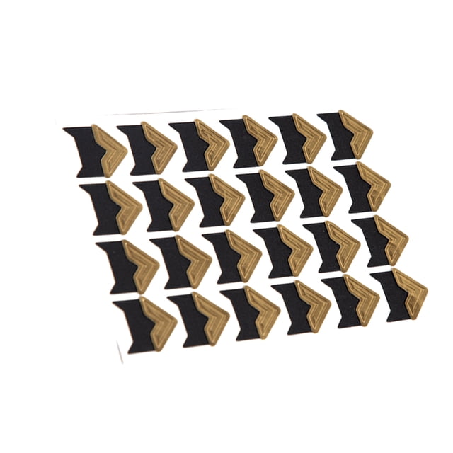 Transemion 24pcs Paper Durable And Tear-resistant Corner Stickers For Photo Album Easy To Replace Durability gold