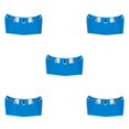 thumbnail image 1 of Transemion for Visor Peak 5-Snap Open Face Spare Parts Replaces Blue Type A 5Set, 1 of 6