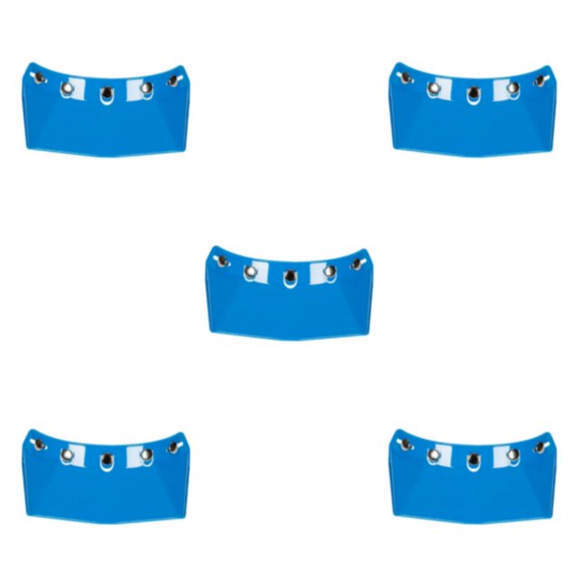Transemion for Visor Peak 5-Snap Open Face Spare Parts Replaces Blue Type A 5Set