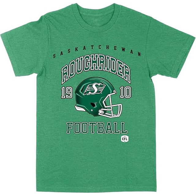 CFL Saskatchewan Roughriders Helmet 1910 Irish-Green X-Large T-Shirt