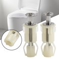 thumbnail image 2 of Mosiee Expansion Screw Set Replacement Stainless Steel Toilet Covers White/Black, 2 of 9