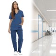 thumbnail image 4 of Women's Scrub Sets Six Pocket Medical Scrubs (V-Neck with Cargo Pant), 4 of 5