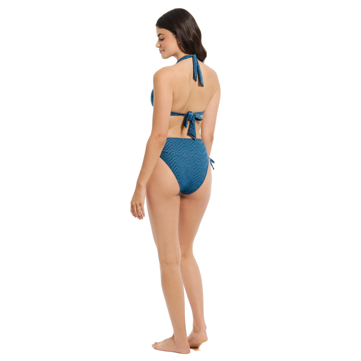 Summer Flirtt Haut de bikini triangle noir à licou pour femme