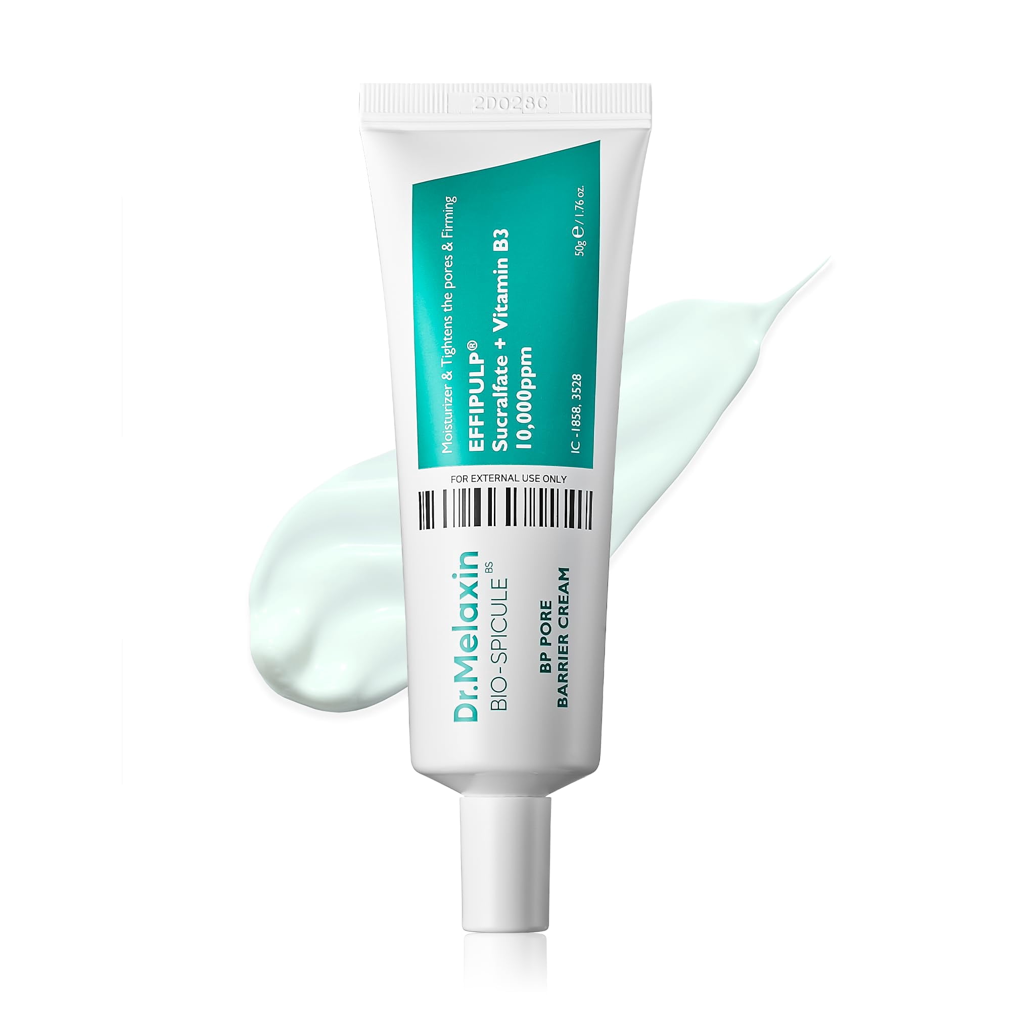 Dr.Melaxin BP Barrier Cream 50g, 1.76 oz. | Bio spicule Stimulating Pore Roots, Pore Tightening, Provision of skin elasticity