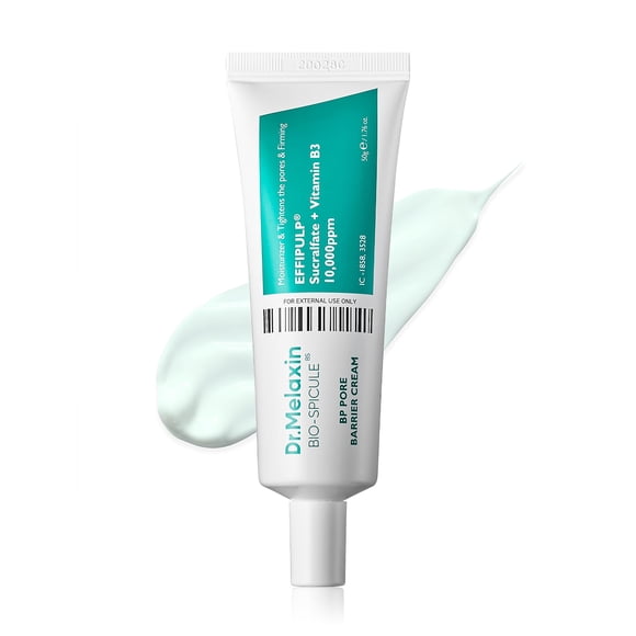 Dr.Melaxin BP Barrier Cream 50g, 1.76 oz. | Bio spicule Stimulating Pore Roots, Pore Tightening, Provision of skin elasticity