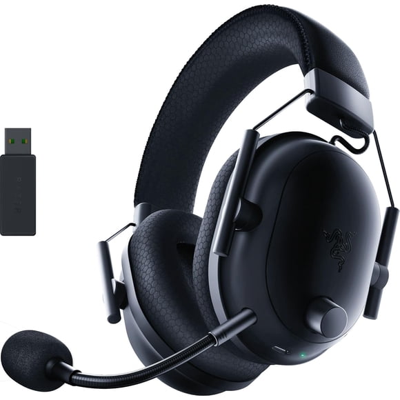 Razer BlackShark V2 Pro (2023) – Open Box | PC Premium Wireless E-Sport Headphones (HyperClear Super Wideband Microphone | TriForce Titanium 50mm Drive | HyperSpeed Wireless | 70 Hour Battery – Black