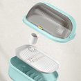 thumbnail image 4 of Vadktai Dish Drying Rack and Drain Board with Lid Cover, Kitchen Plate Cup Tray Cutlery Drainer, Plastic Dish Drying Box Multifunctional Space Saving Dish Drainer For Kitchen Accessories, 4 of 6
