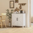 thumbnail image 2 of HOMCOM Armoire de Rangement, Buffet Bahut avec Tablette Réglable, Blanc, 2 of 9