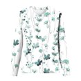 thumbnail image 4 of Pompotops T-Shirts à Col Rond Amples pour Femmes, Décontractés, à Imprimé, Blouse à Manches Longues, Liquidation, 4 of 4