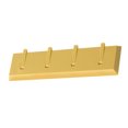 thumbnail image 1 of Miangastore Clothes Hook Plastic Seamless Design Yellow 1 Set 8.3x2.2in, 1 of 8