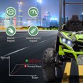thumbnail image 4 of BeesClover 24V Kids' Heavy-Duty Ride Power Wheel with Tent 4WD Off-Road Electric Vehicle, LED Lights, Music & Horn, Shock Absorbers, 3-Speed Options, 4 MPH Mini Golf Cart,2-Seater, 4 of 9