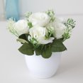 thumbnail image 3 of Trayknick Fake Flower Plant Simulated Dinning Table Decor Plastic Bedroom Imitation Potted Flower for Home, 3 of 13