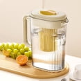 thumbnail image 4 of Wzzjkit Glass Pitcher, Clear Water Pitcher with Lid, Fridge Jug, Shatterproof, Great for Iced Tea, Sangrias, Lemonade, Milk, Large Capacity Tea Pitcher, 4 of 6