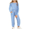 thumbnail image 2 of Girls Print Top and Stripe Short Set,Big Girls, 2 of 3